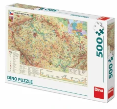 Dino puzzle mapa České republiky 500 dílků